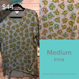 LulaRoe Disney Irma  Medium **NWT**Kermit Design ** Disney Collection